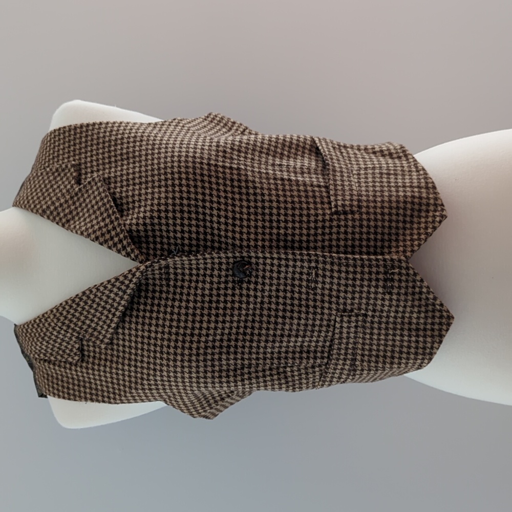 Vintage 90's /Y2K Gap Houndstooth Menswear Inspired Women's Vest Sherlock Holmes
